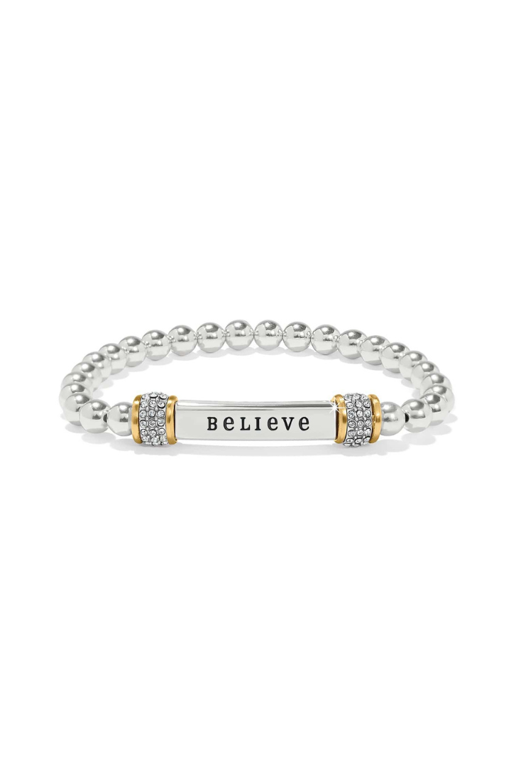 Brighton Meridian Believe Two Tone Stretch Bracelet