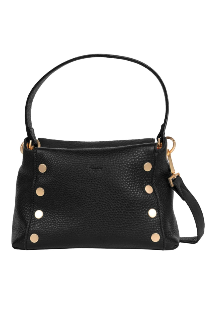 Hammitt Bryant Med - Black / Brushed Gold Red Zip