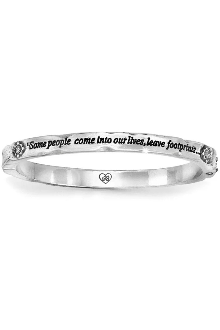 Brighton Footprints Hinged Bangle
