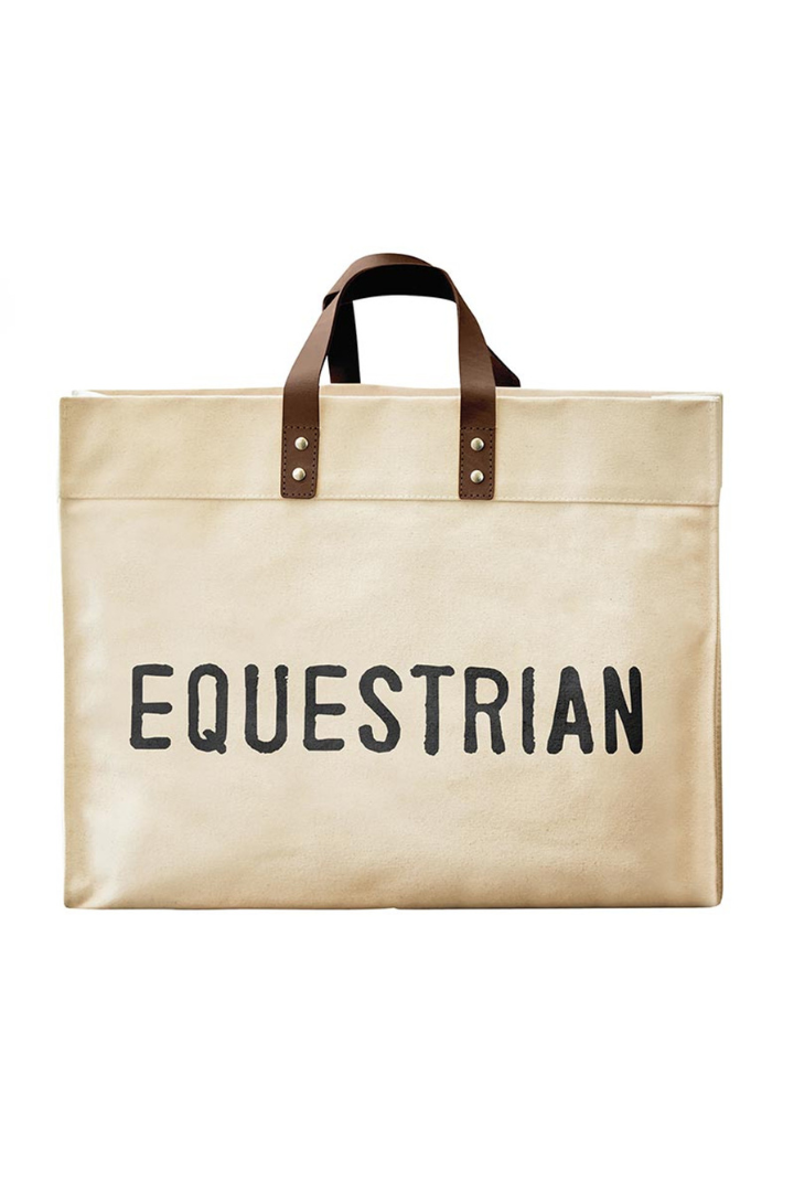 Equestrian Canvas Tote