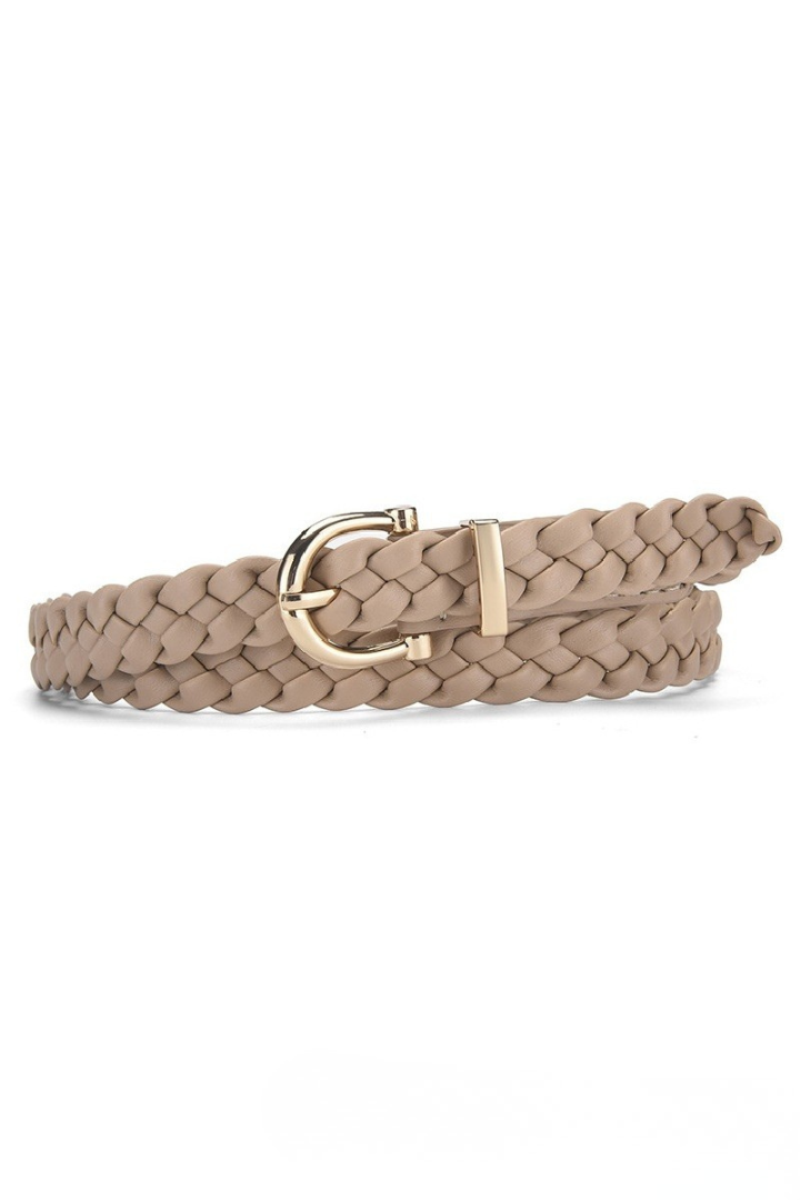 Woven Weave Pin Buckle Belt