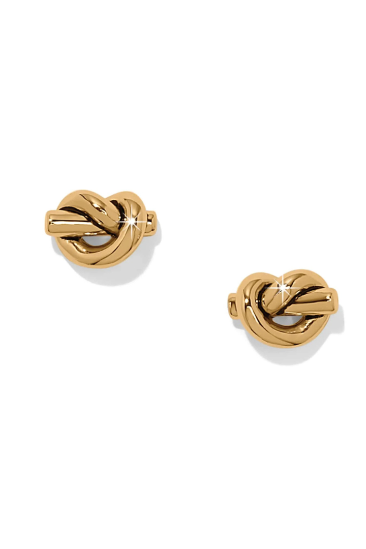 Brighton Interlok Single Knot Mini Earrings