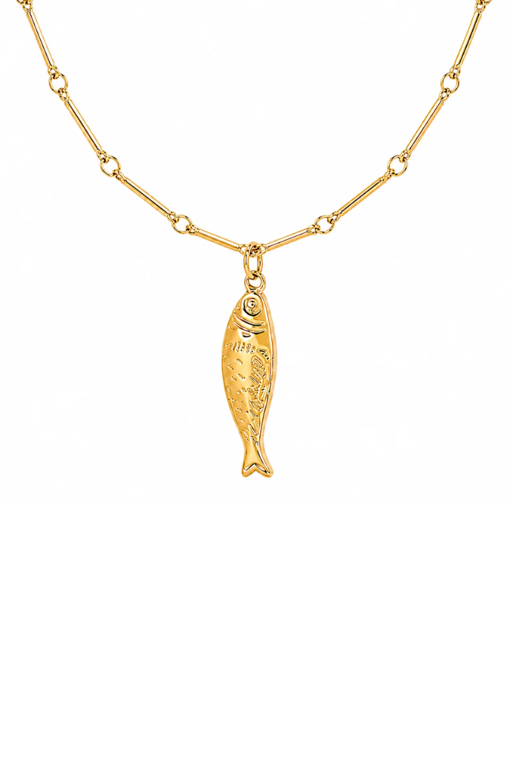 Ellie Vail Adoni Fish Pendant Necklace