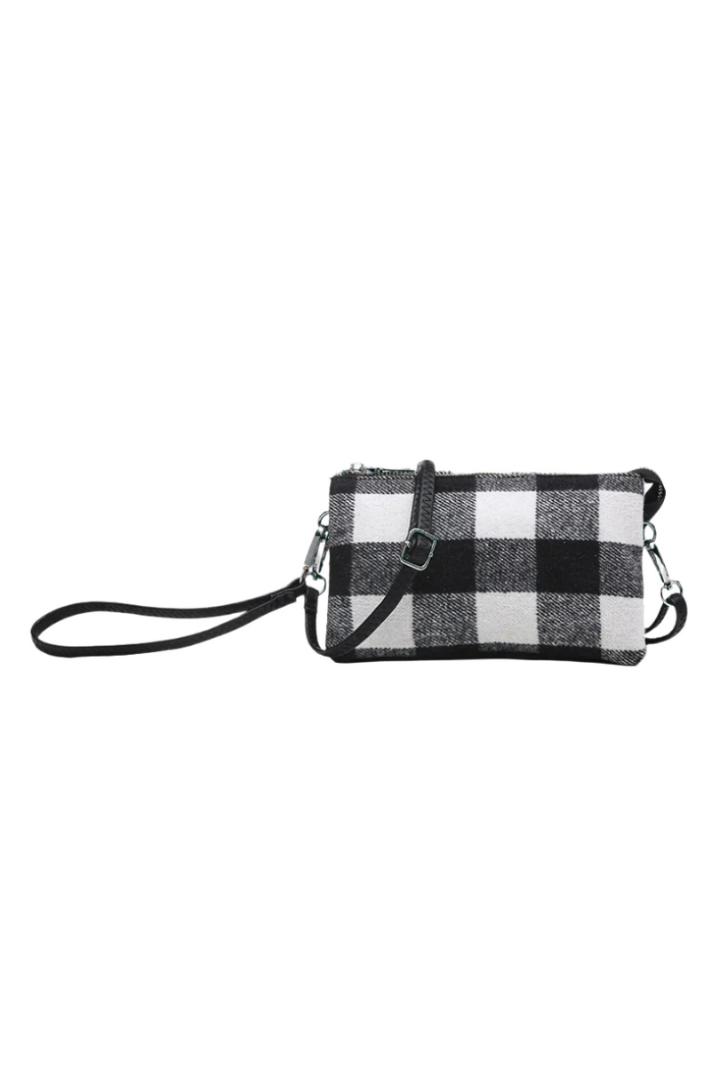 Jen & Co Riley Plaid 3 Compartment Crossbody