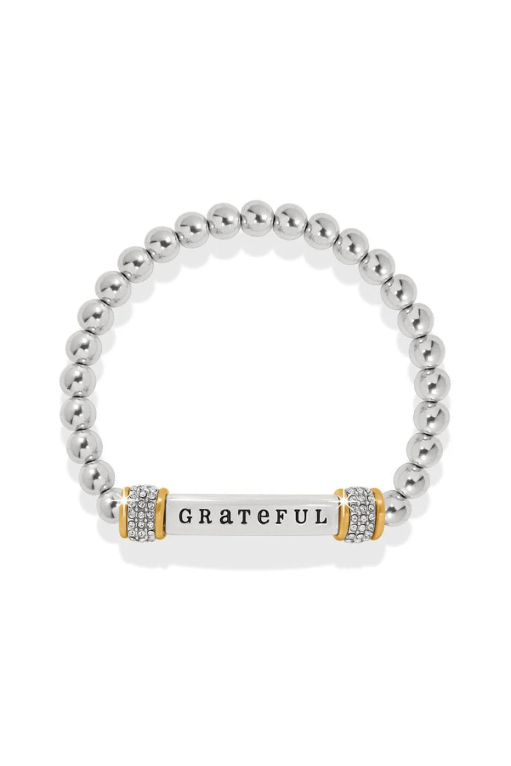 Brighton Meridian Grateful Two Tone Stretch Bracelet