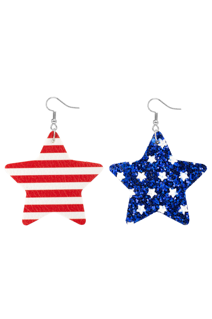 USA Star Suede Earrings