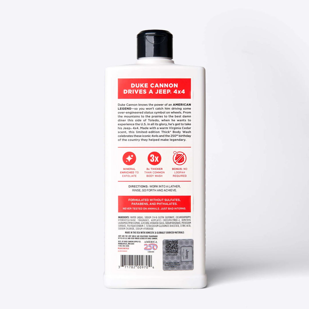 Jeep American Legend Thick Body Wash