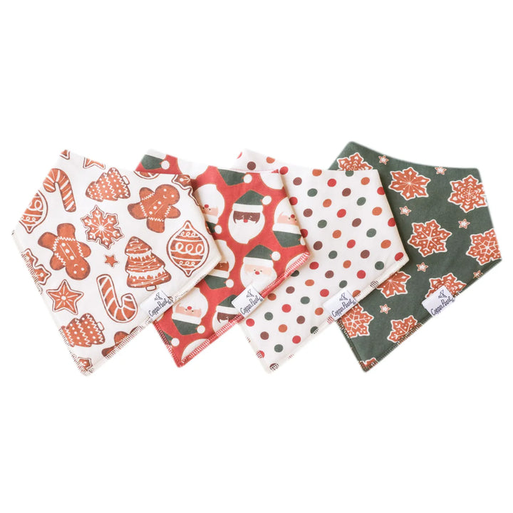 Gingerbread Bandana Bib Set