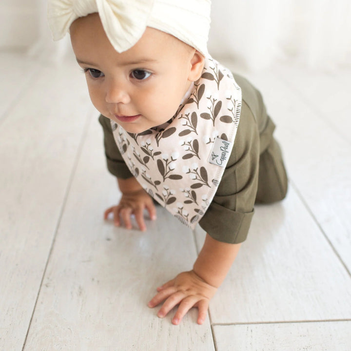 Olive Bandana Bib Set
