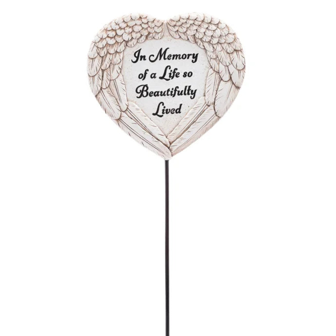 Beautifully Lived Angel Wings Pick