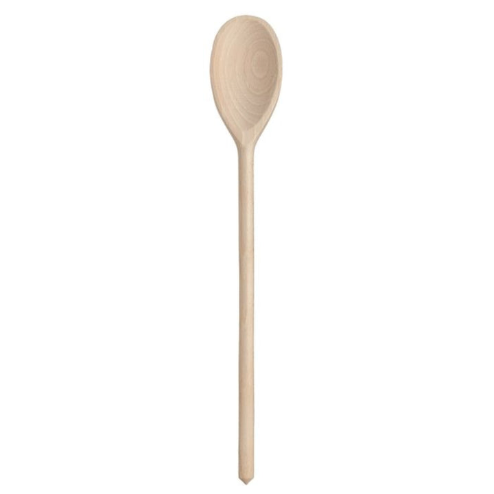Wooden spoon on a white background