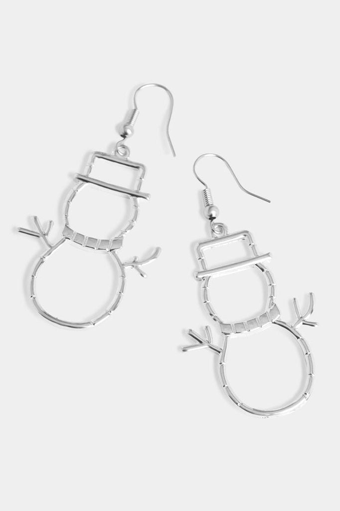 Snowman Outline Earring