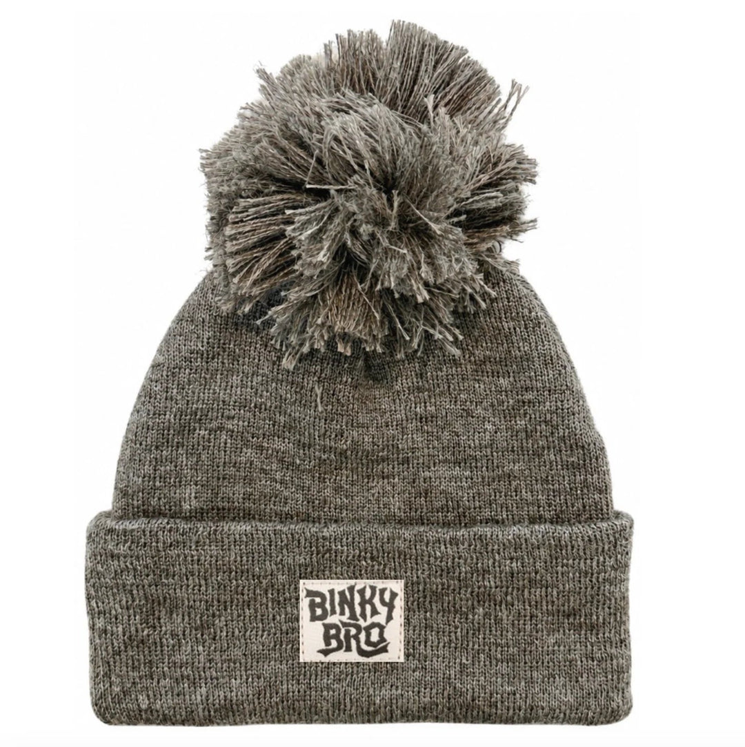 BinkyBro Baby & Kid's Brown Pom Beanie 