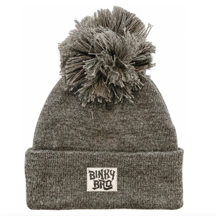 BinkyBro Baby & Kid's Brown Pom Beanie 