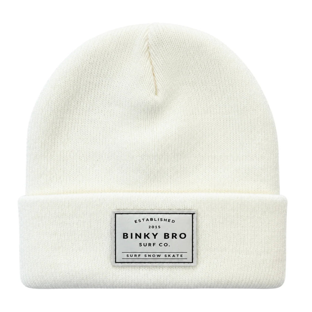 BinkyBro Baby & Kid's White Tahoe Beanie