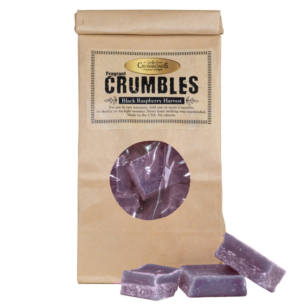 Fragrant Crumbles packaging with purple crumbles on a white background