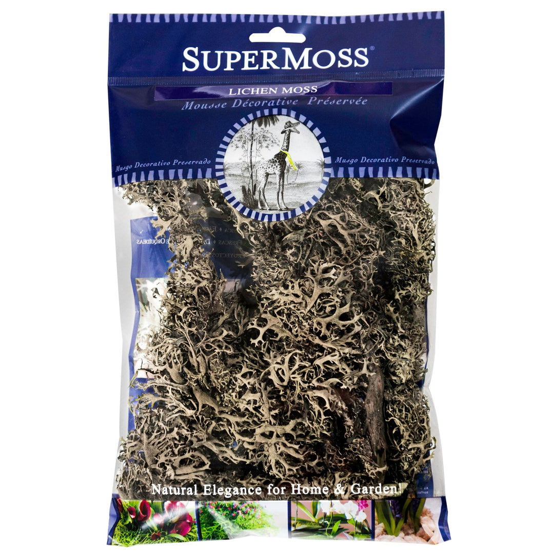 SuperMoss lichen moss packaging on a white background