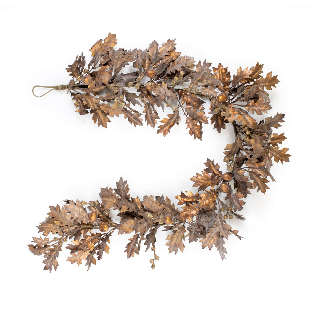 Bronzed Oak Leaf Garland 