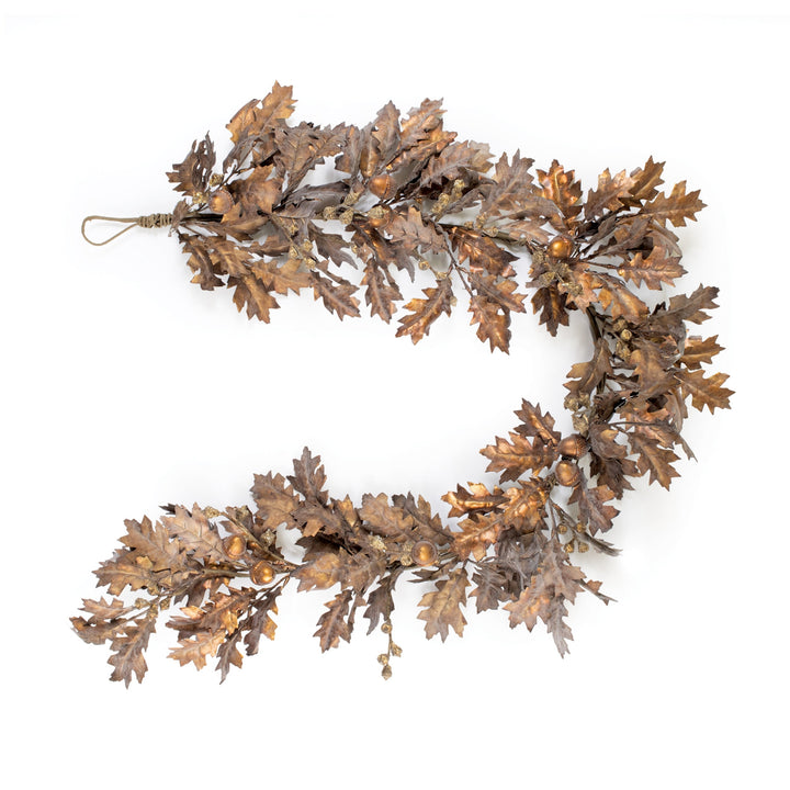Bronzed Oak Leaf Garland 
