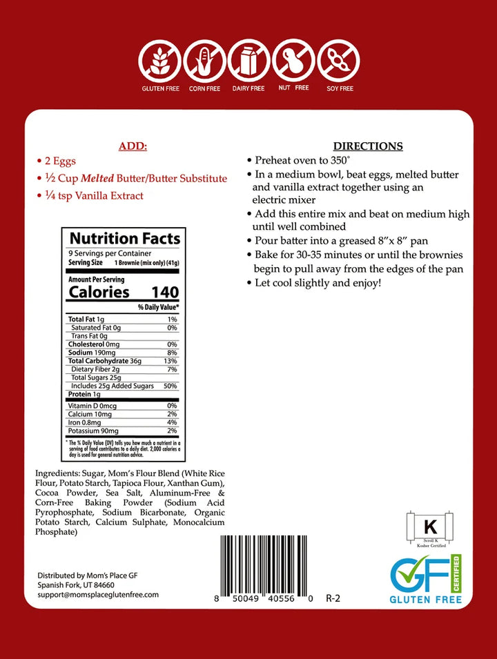 Mom's Best Brownie Mix Gluten Free
