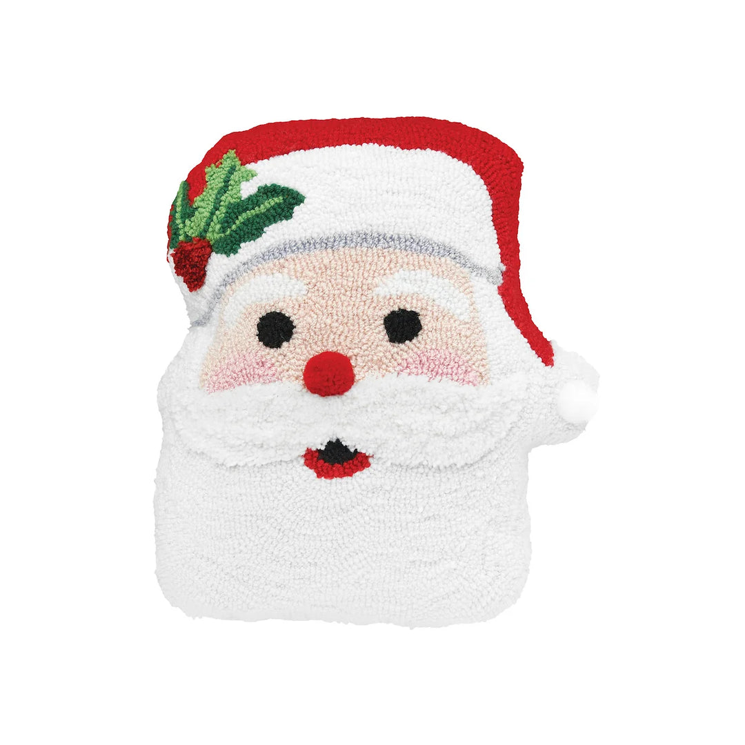 St. Nick Hooked Pillow