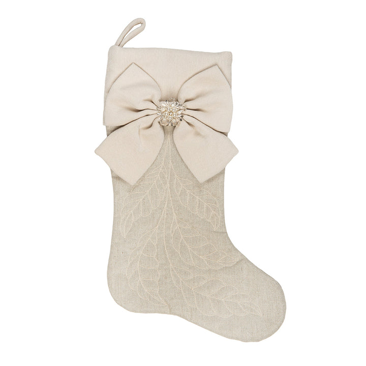White Bow Stocking