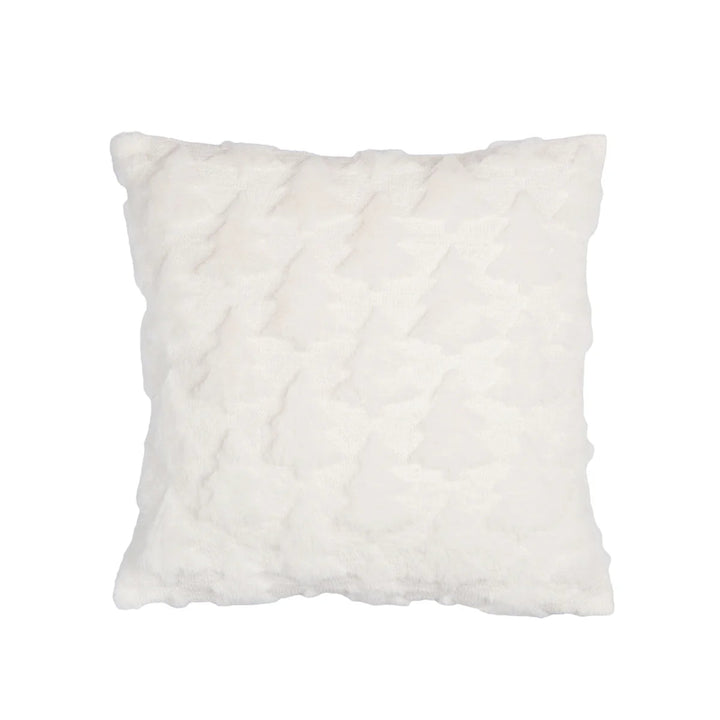 Frosted Tree Tufted Pillow