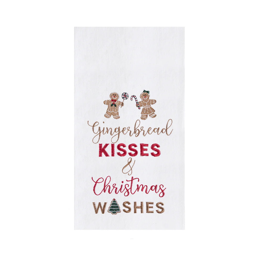 Gingerbread Kisses & Christmas Wishes Kitchen Towel