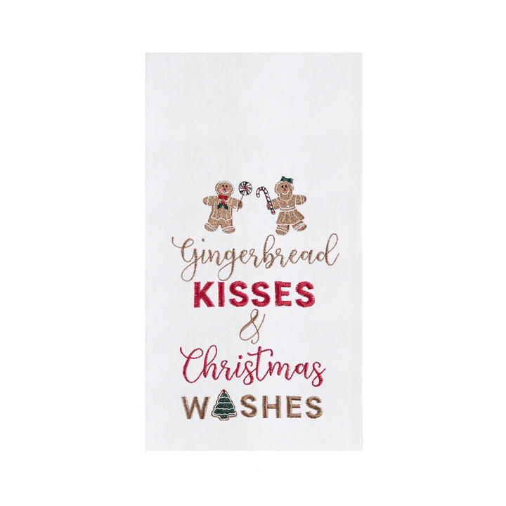 Gingerbread Kisses & Christmas Wishes Kitchen Towel