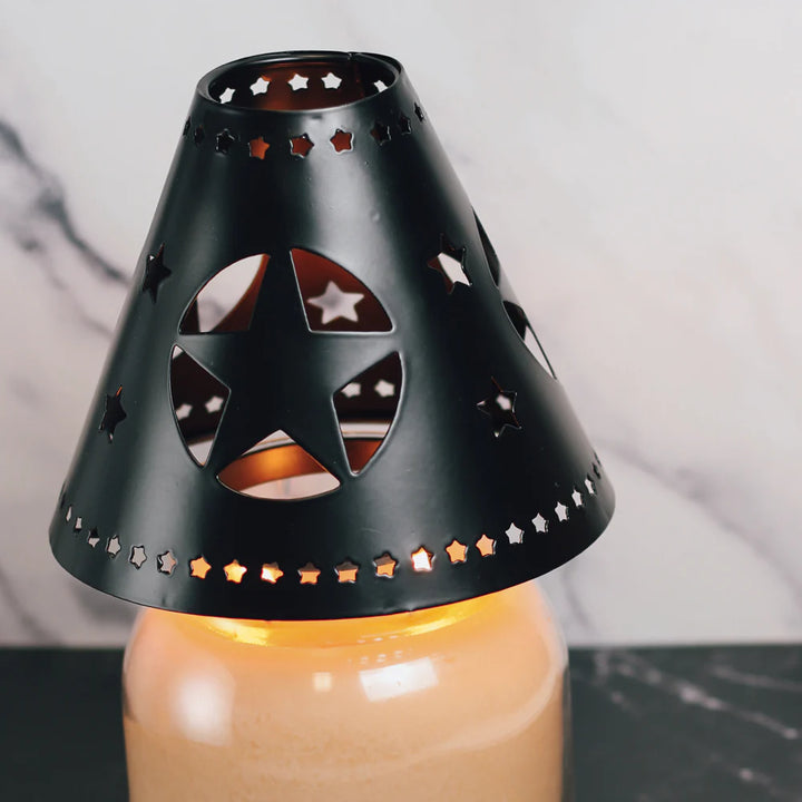 Black Star Candle Shade
