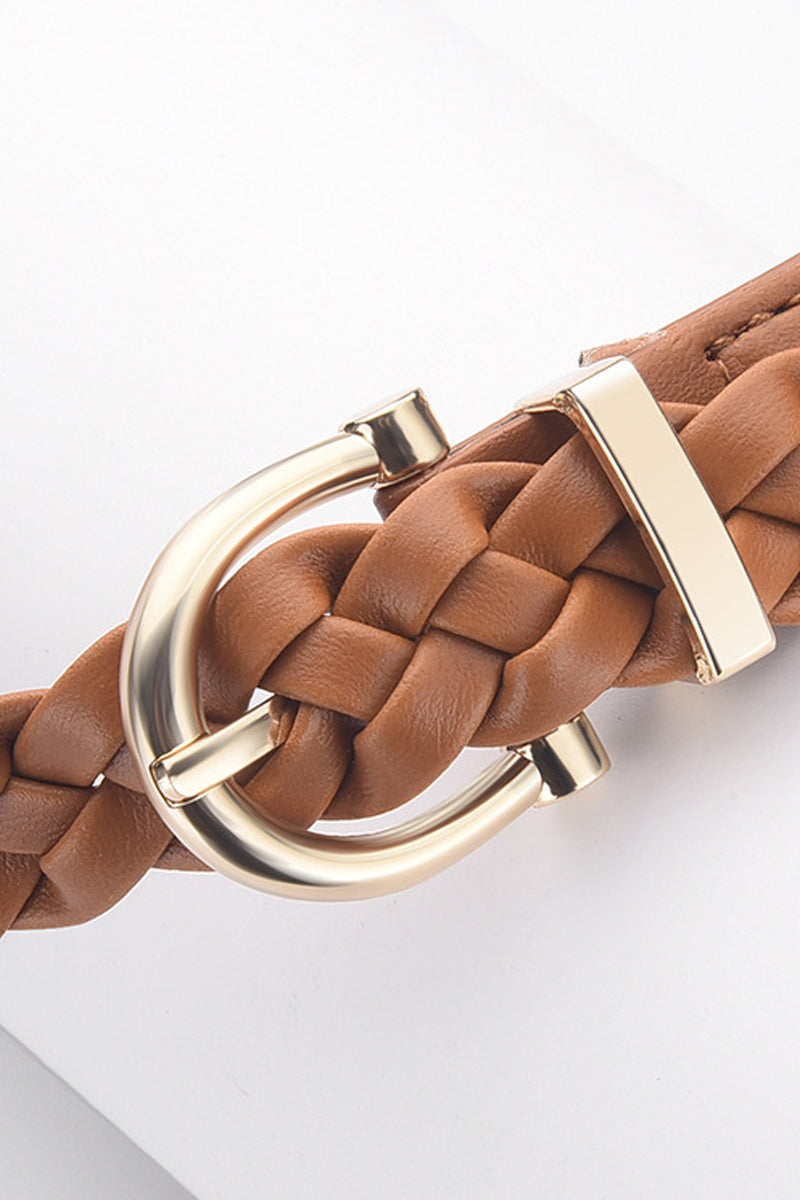 Woven Weave Pin Buckle Belt