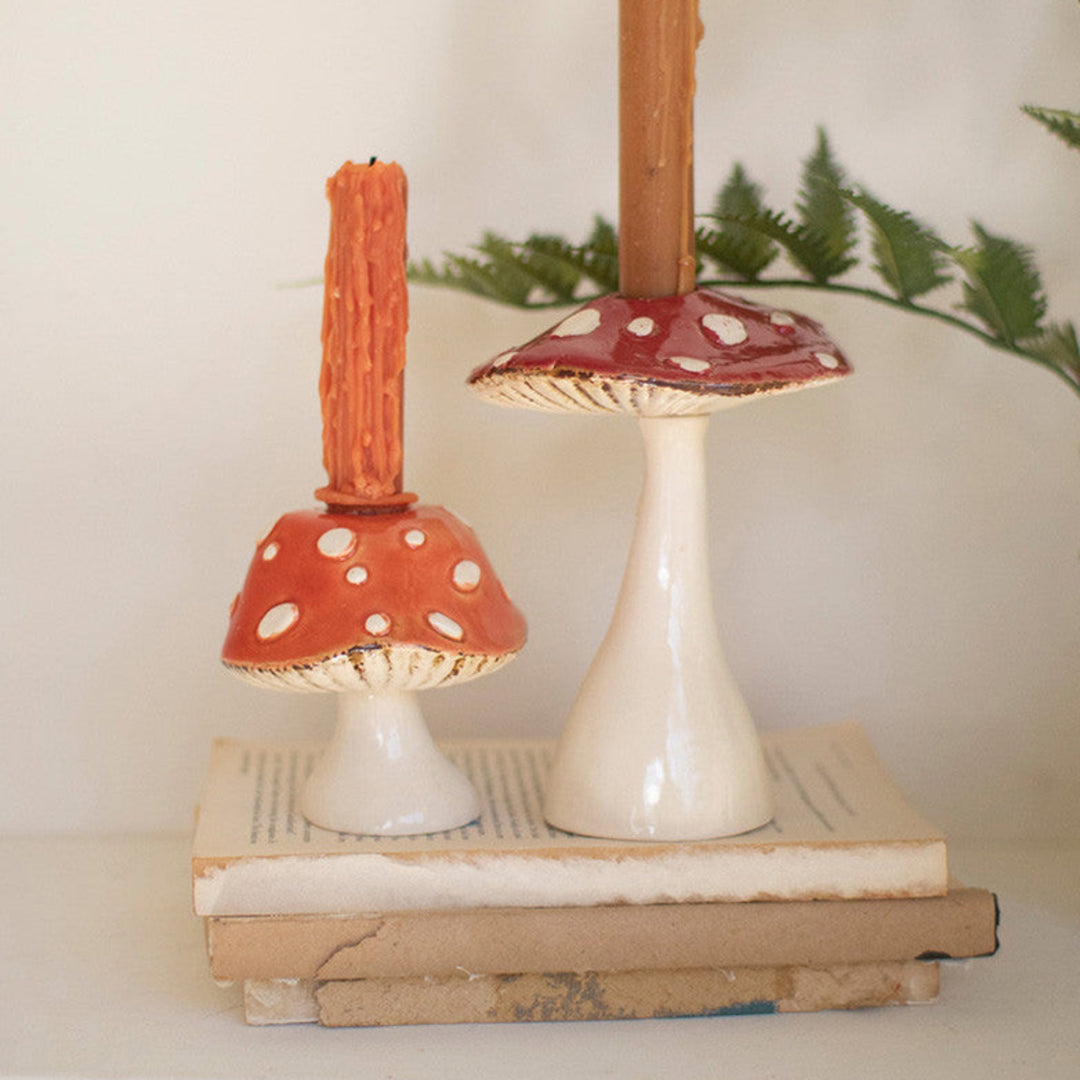 Mushroom Taper Candle Holder