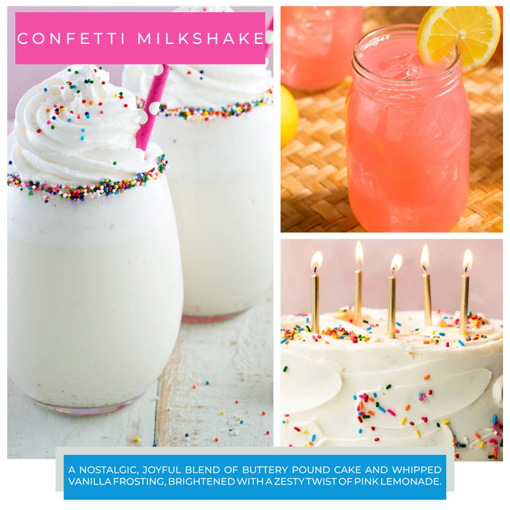 Confetti Milkshake Jar Candle