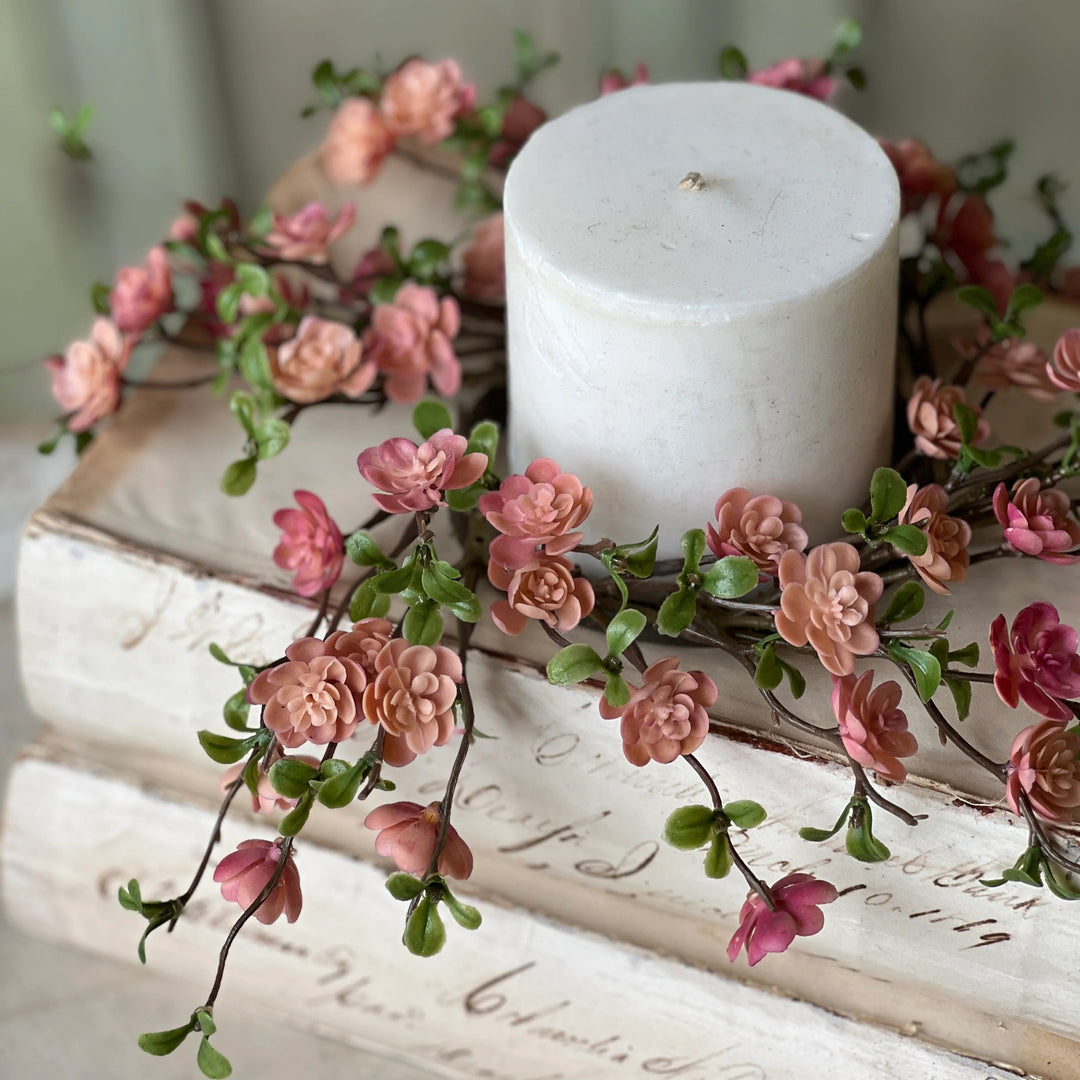 Quince Blooms Candle Ring