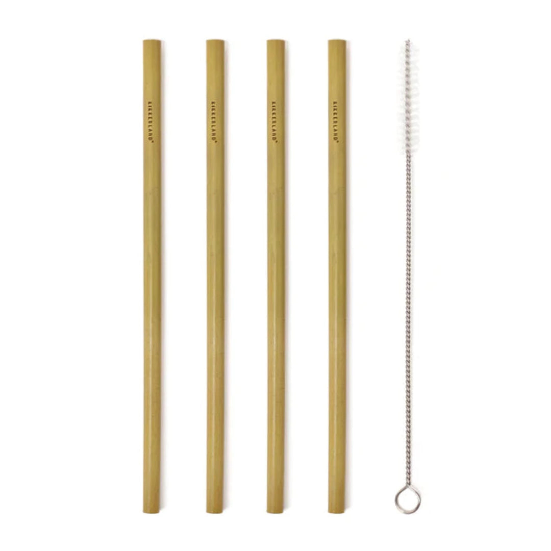 Natural Bamboo Straw Set