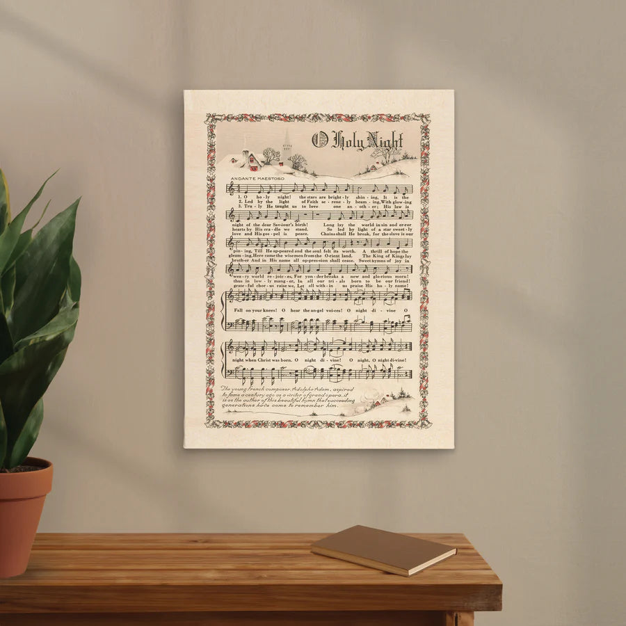 O Holy Night Sheet Music Canvas Print