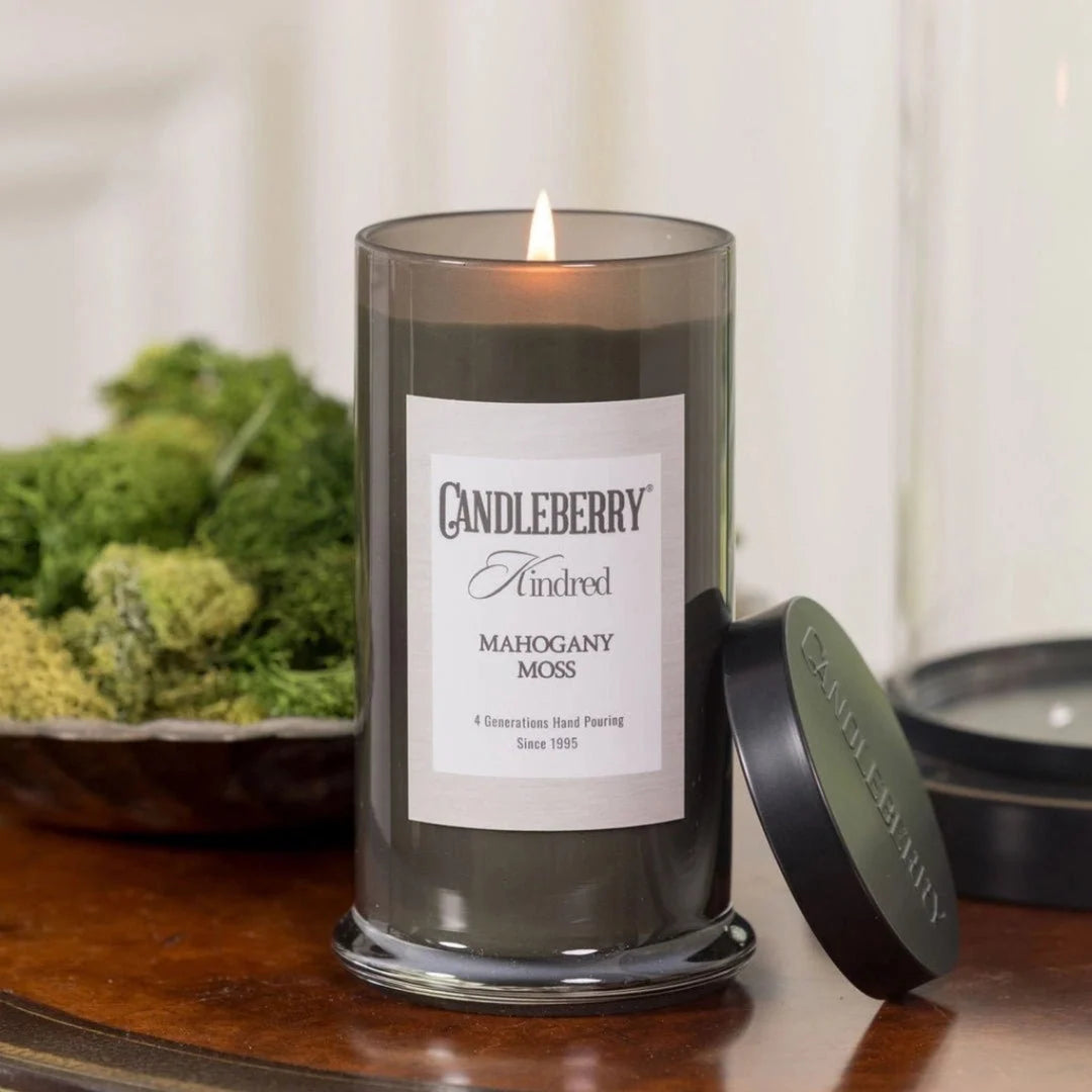 Candleberry Kindred Mohogany Moss Large Jar Candle