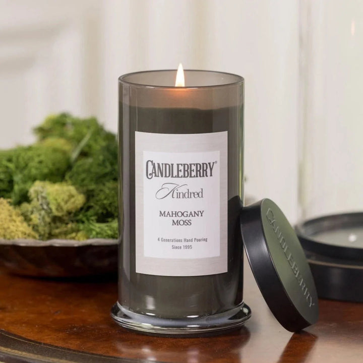Candleberry Kindred Mohogany Moss Large Jar Candle