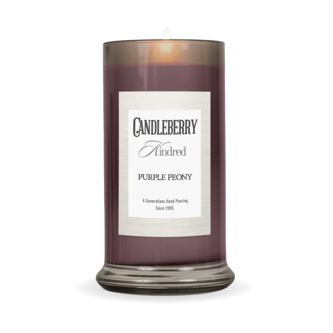 Candleberry Kindred Purple Peony Large Jar Candle