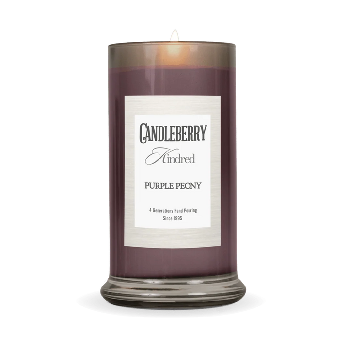 Candleberry Kindred Purple Peony Large Jar Candle