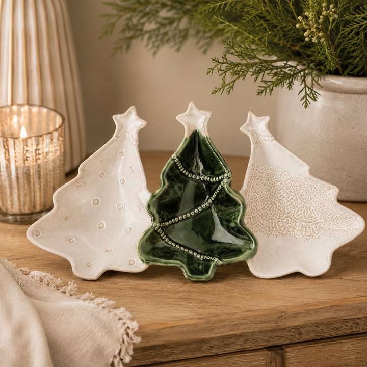 Tree Triple Tidbit Dish