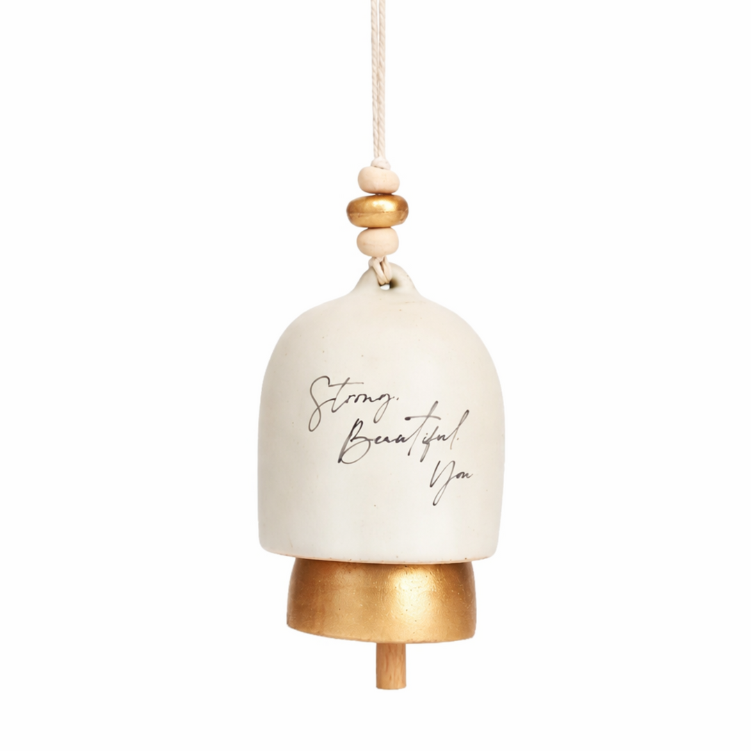 Stoneware Hanging Bell Ornament