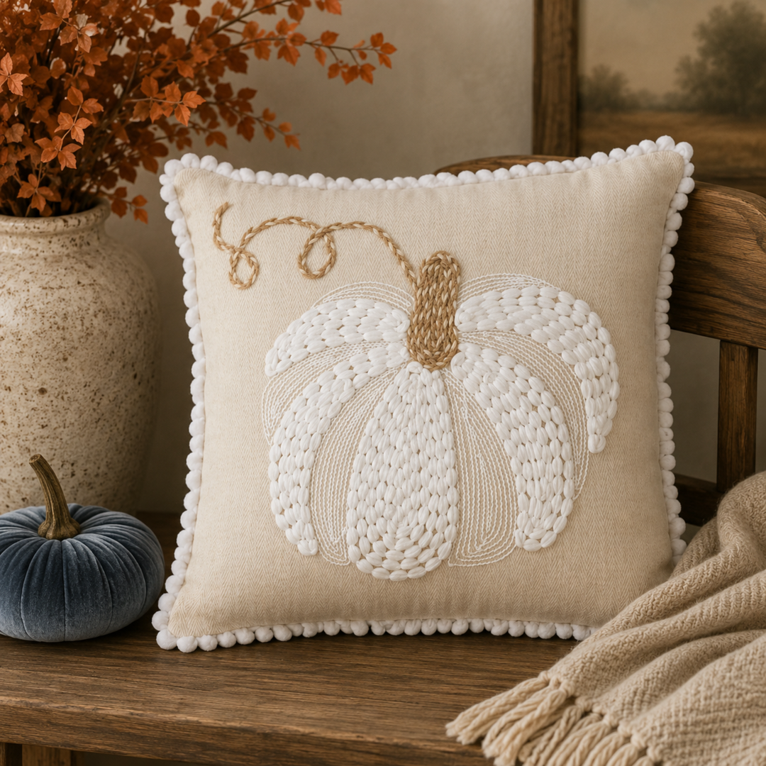 Fanciful Pumpkin Pillow