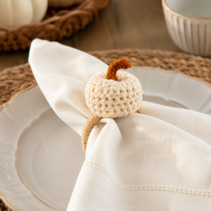 Crochet Pumpkin Napkin Ring