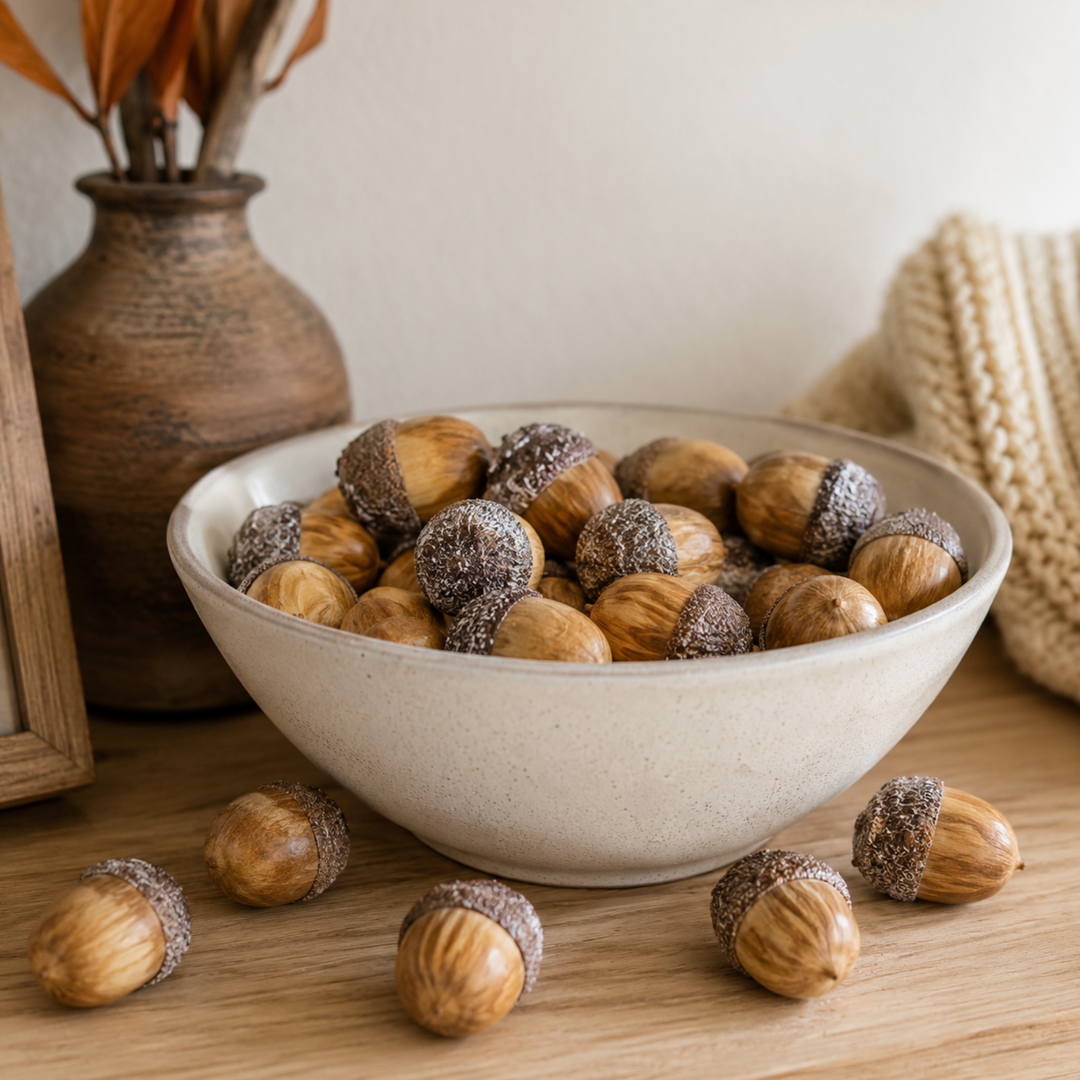 Wooden Look Acorn Filler