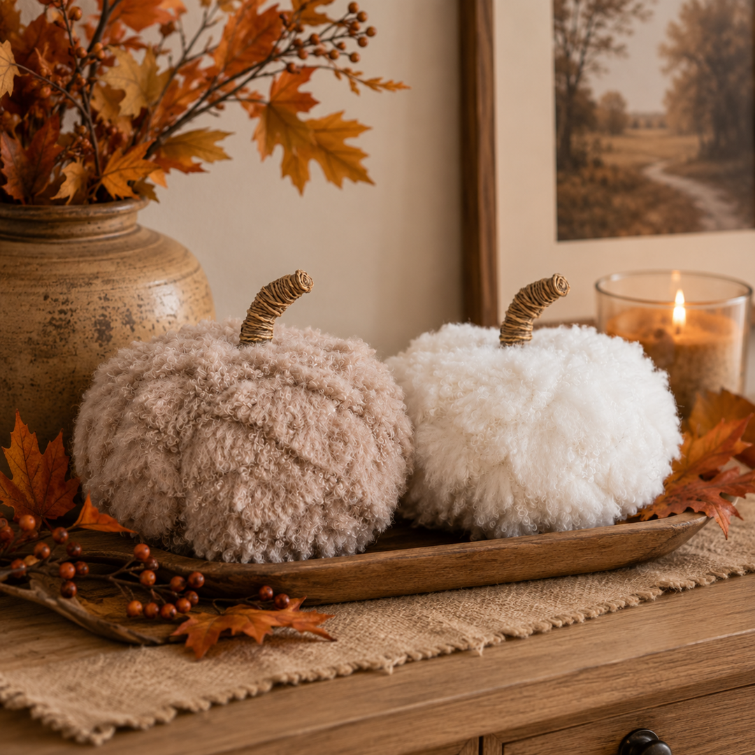 Fluffy Shag Pumpkin