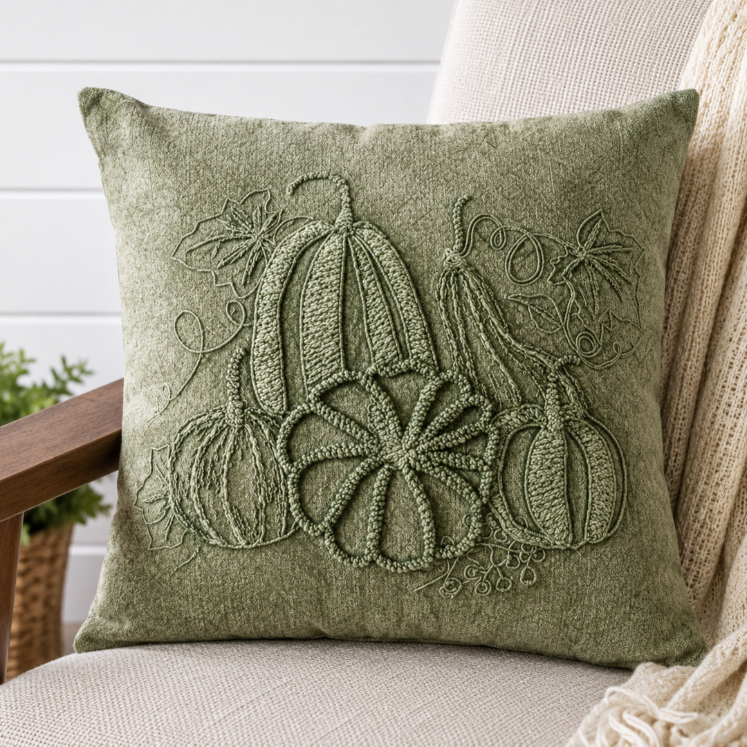 Harvest Time Olive Pillow