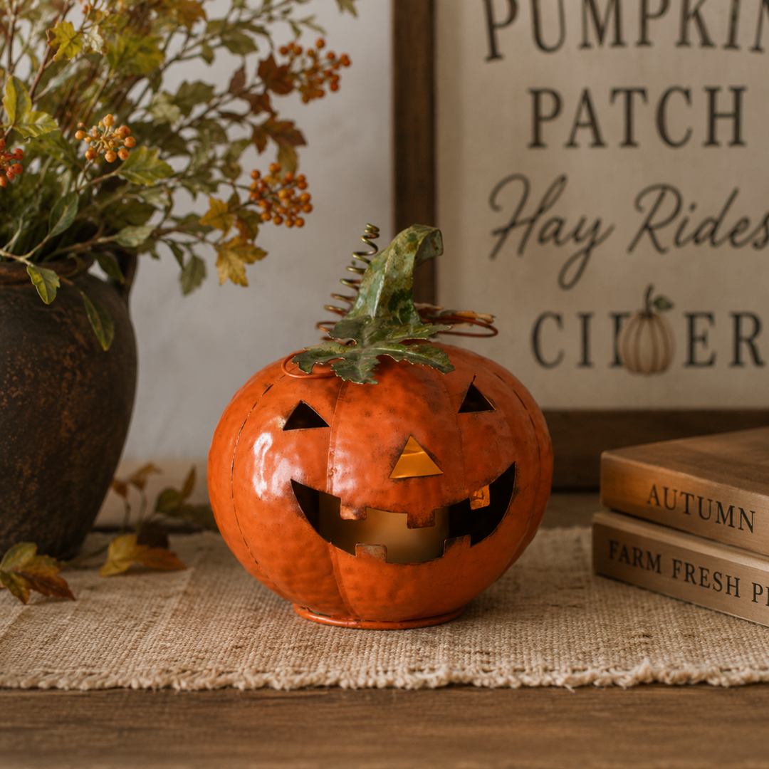 Cheerful Jack-O'-Lantern Pumpkin
