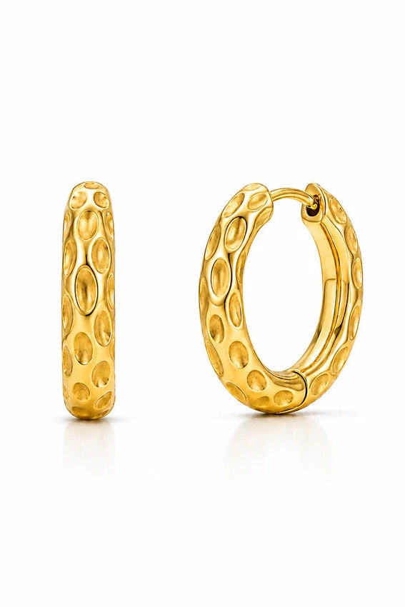 Ellie Vail Blakely Hammered Mini Hoop Earring