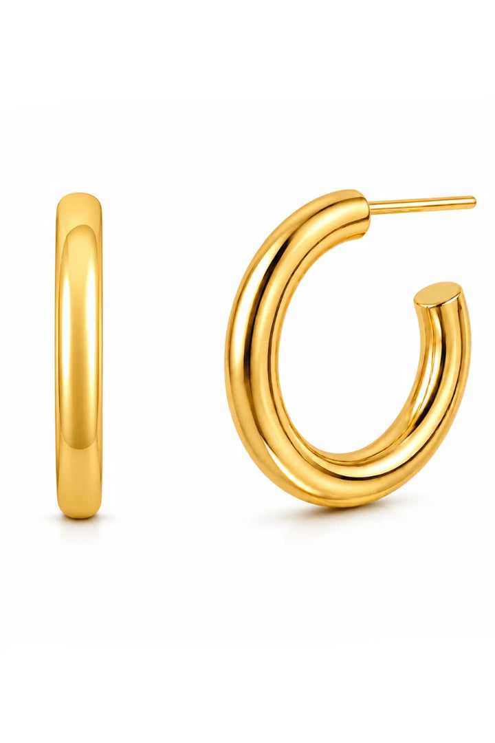 Ellie Vail Flora Medium Hoop Earring
